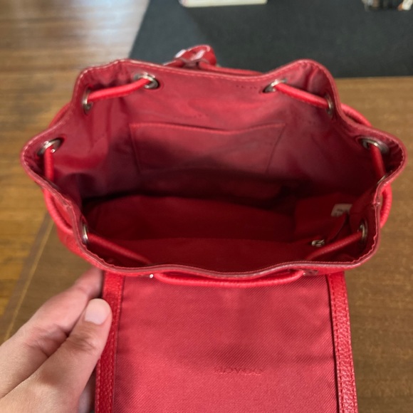 Coach mini backpack, red leather - Picture 5 of 8